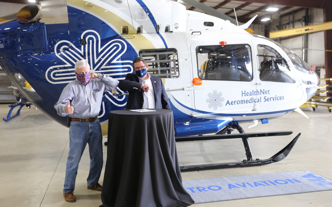 Metro Aviation delivers first of two EC145e  to HealthNet