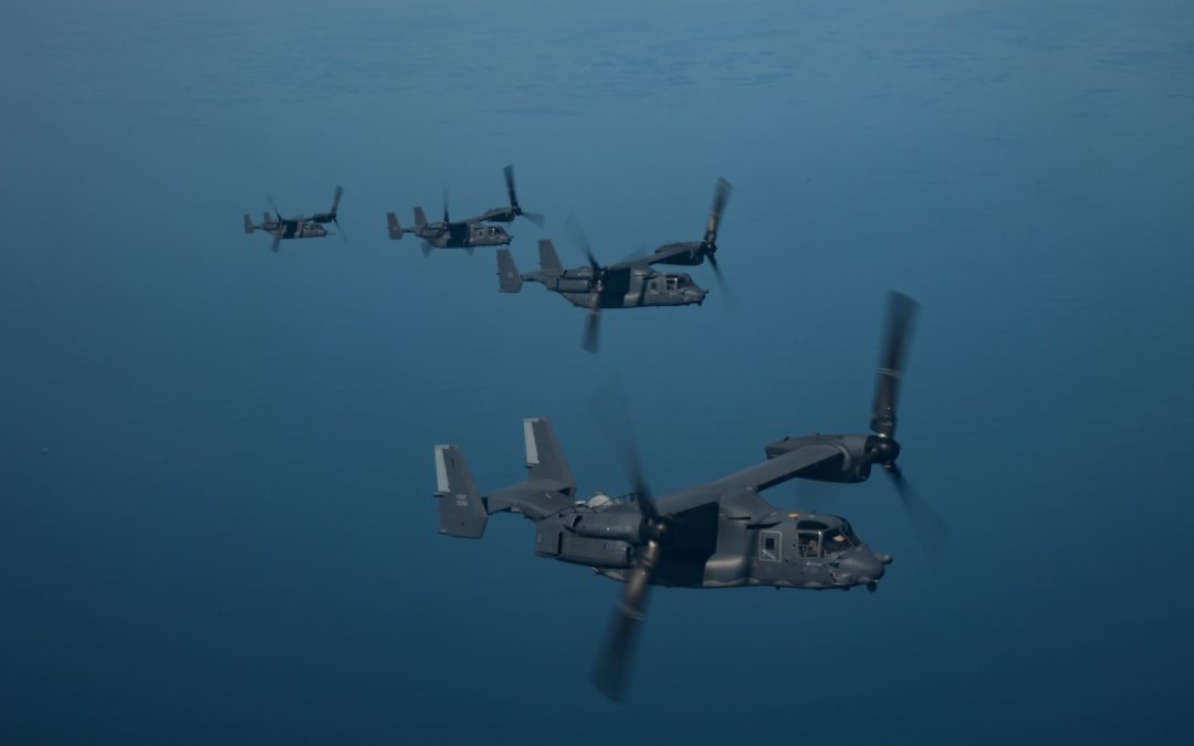 THE BELL BOEING V-22 OSPREY SOARS PAST 600,000 FLEET FLIGHT HOURS